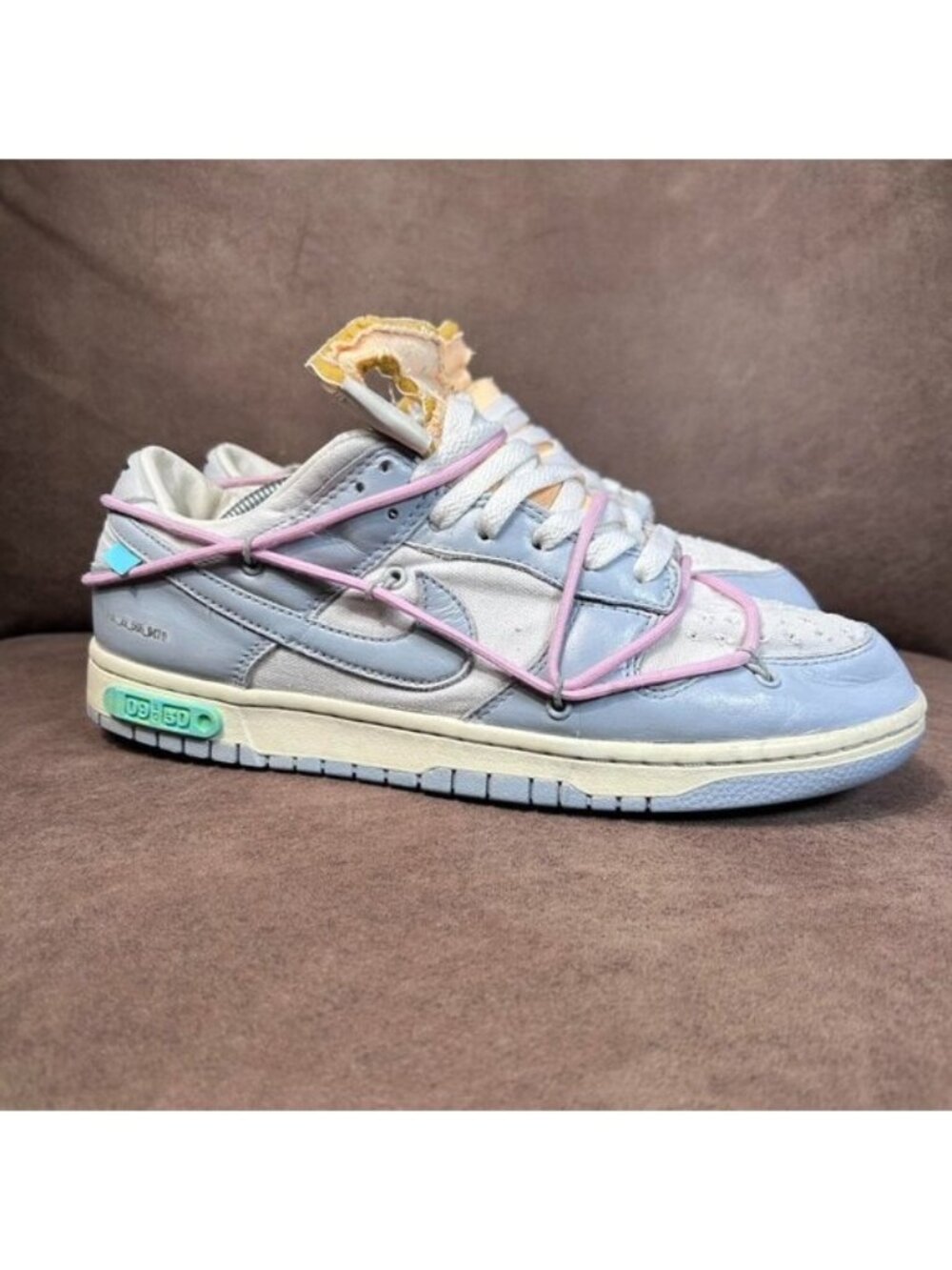 OFF-WHITE x Nike Dunk Low Size 9.5 "Lot 09 of...